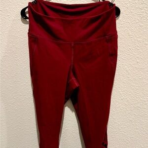 Livi Active Deep Red Leggings